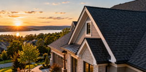 New asphalt shingle roof on a Wisconsin home in the Madison area